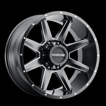 Charger l'image dans la galerie, 954M-221265-44 - Raceline Stryker 954M 22X12 6X135 -44mm Milled-Dimples Satin Black - Raceline Wheels Canada