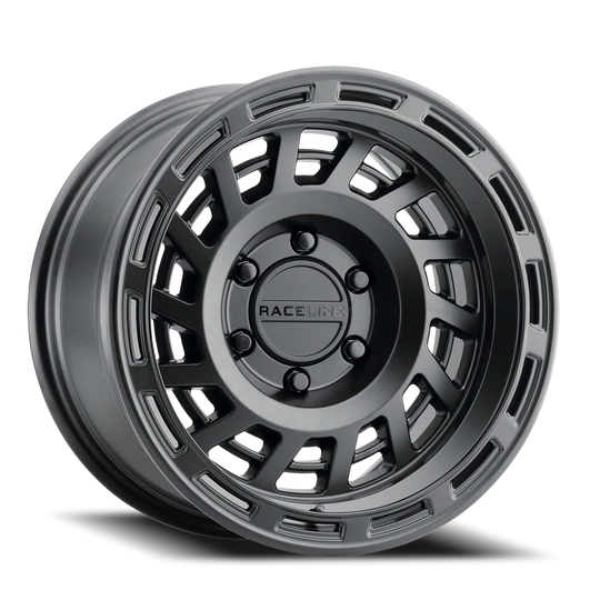 957B-89051+18 - Raceline Halo 957B 18X9 5X150 18mm Satin Black - Raceline Wheels Canada