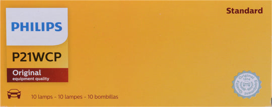 P21WCP Philips Standard Minature P21W - Standard - Multiple Commercial 10-Pack Philips Bulbs