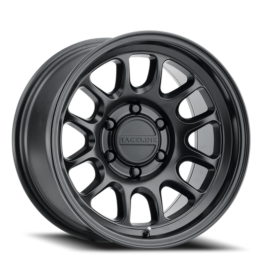 958B-79080-12 - Raceline Rogue 958B 17X9 8X165.1 -12mm Satin Black - Raceline Wheels Canada