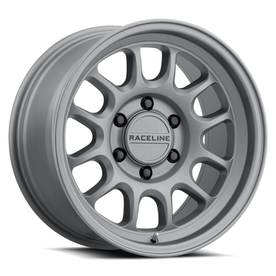 958T-88560+35 - Raceline 958T Rogue 18X8.5 6X139.7 35mm Matte Titanium - Raceline Wheels Canada