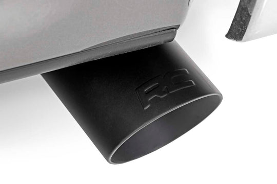 96004 Exhaust Tip - Black - RC Logo - 2.5-3 Inch Pipe Rough Country Canada