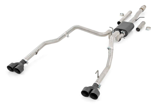 96014 Performance Cat-Back Exhaust - 6.2L - 5'8" & 6'6" Bed - Chevy/GMC 1500 (19-23) Rough Country Canada