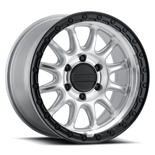 960MB-78560+35 - Raceline 960MB Alpha 17X8.5 6X139.7 35mm Machined w/ Black Ring - Raceline Wheels Canada