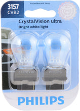 Load image into Gallery viewer, 3157CVB2 Philips CrystalVision ultra miniature 3157 - CrystalVision Ultra - Twin Blister Pack Philips Bulbs