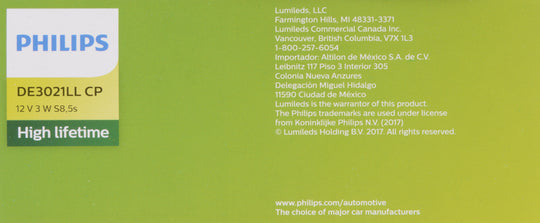 DE3021LLCP Philips LongerLife Miniature DE3021LL - LongerLife - Multiple Commercial 10-Pack Philips Bulbs