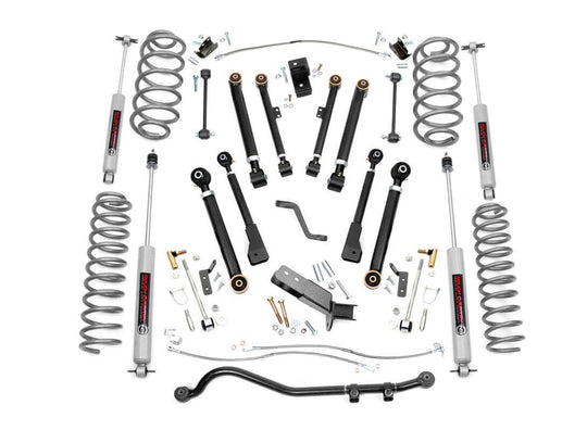 66130 4 Inch Lift Kit - X-Series - Jeep Wrangler TJ 4WD (1997-2006) Rough Country Canada