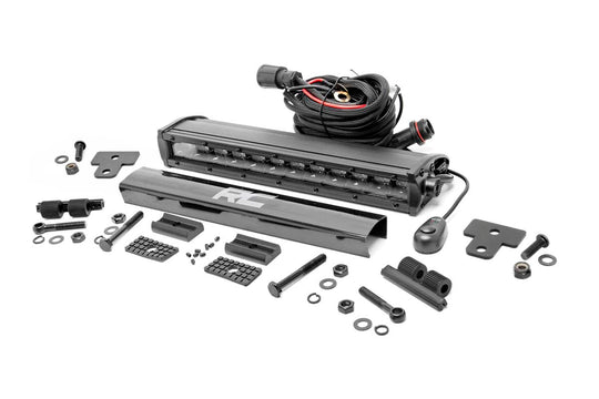 97001 LED Light - Bumper Mount - 12" Black Single Row - Can-Am Defender (16-22) Rough Country Canada