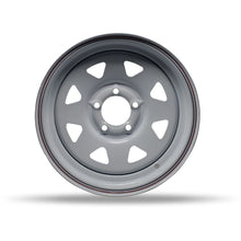 Load image into Gallery viewer, 9700915 - DTD White Trailer Wheels 15X5 5X114.3 ET 40mm 84mm Hub - Trailer Wheels Wheels Canada