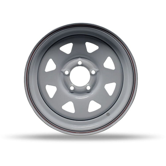 9700915 - DTD White Trailer Wheels 15X5 5X114.3 ET 40mm 84mm Hub - Trailer Wheels Wheels Canada