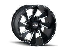 Load image into Gallery viewer, 9106-2997M18 - Cali Off-Road Distorted 20X9 5X150 / 5X139.7 ET 18mm Satin Black Milled - Cali Off-Road Wheels Canada