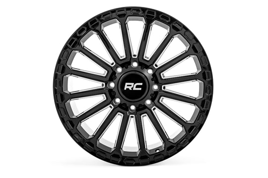 97201812 - Rough Country 97 Series 20X10 6X139.7 -18mm Gloss Black - Rough Country Wheels Canada
