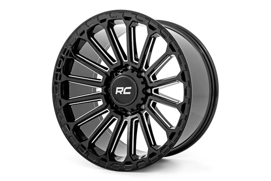 97201812 - Rough Country 97 Series 20X10 6X139.7 -18mm Gloss Black - Rough Country Wheels Canada