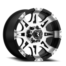 Load image into Gallery viewer, 982-68060 - Raceline Raptor 982 16X8 6X139.7 0mm Machined Face Black - Raceline Wheels Canada