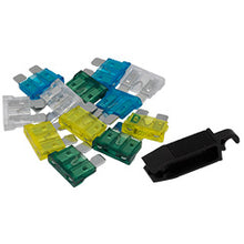Load image into Gallery viewer, 986-BP Multi-Purpose Fuse Pico 15-30A Standard Blade Fuse &amp; Fuse Puller 12 pcs Pico Wiring