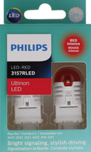 Charger l'image dans la galerie, 3157RLED Philips Ultinon LED 3157RLED - Ultinon LED - Red Philips Bulbs