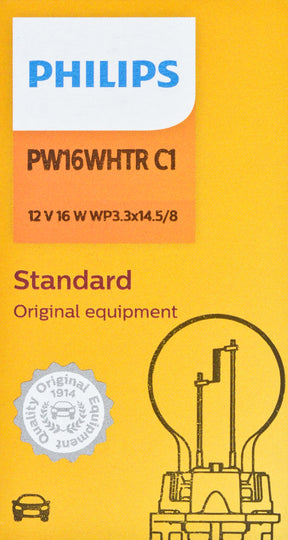 PW16WHTRC1 Philips HiPerVision PW16WHTR - Standard - Single Commercial Pack Philips Bulbs