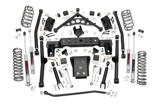 90820 4 Inch Lift Kit - Long Arm - Jeep Grand Cherokee WJ 4WD (1999-2004) Rough Country Canada