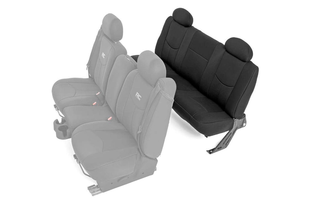 91014 Seat Covers - FR 40/40/20 & RR Full Bench - Chevy/GMC 1500 (99-06 & Classic) Rough Country Canada