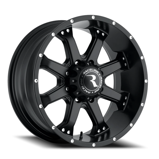 991B-29065+25 - Raceline Assault 991B 20X9 6X135 25mm Satin Black - Raceline Wheels Canada