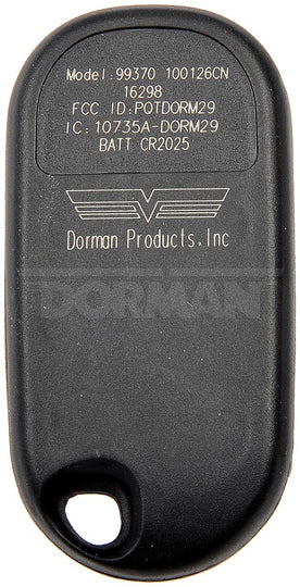 99370 Keyless Entry Transmitter Dorman - HELP Canada