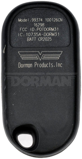 99374 Keyless Entry Transmitter Dorman - HELP Canada