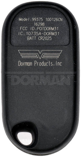 99375 Keyless Entry Transmitter Dorman - HELP Canada