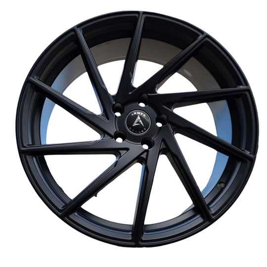 B112-2010-16-113 - Armed Street 9MM 20X10 5X114.3 ET 40mm Matte Black - Armed Street Wheels Canada