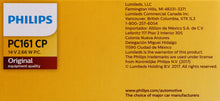 Load image into Gallery viewer, PC161CP Philips Standard Miniature PC161 - Standard - Multiple Commercial 10-Pack Philips Bulbs