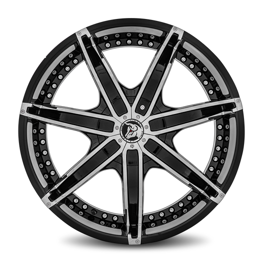 DNA-228BLNK1873B - Diablo DNA 22X8.5 Blank 18mm Gloss Black - Diablo Wheels Canada