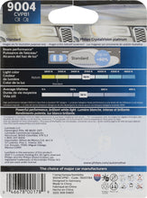 Load image into Gallery viewer, 9004CVPB1 Philips CrystalVision platinum Headlight 9004 - CrystalVision Platinum - Single Blister Pack Philips Bulbs