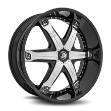 Charger l'image dans la galerie, FUR-26161353078LB - Diablo Fury 26X10 6X135 30mm Gloss Black - Diablo Wheels Canada