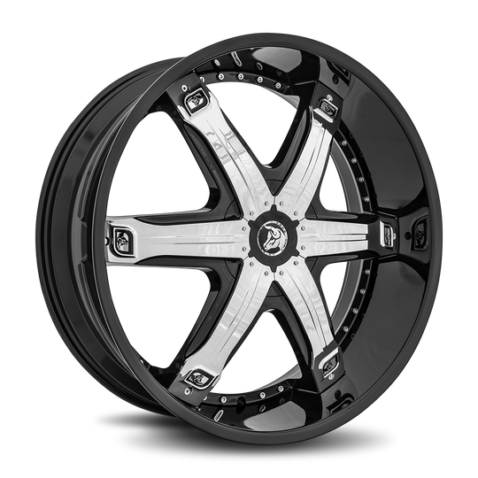 FUR-261BLNK3078LB - Diablo Fury 26X10 Blank 30mm Gloss Black - Diablo Wheels Canada