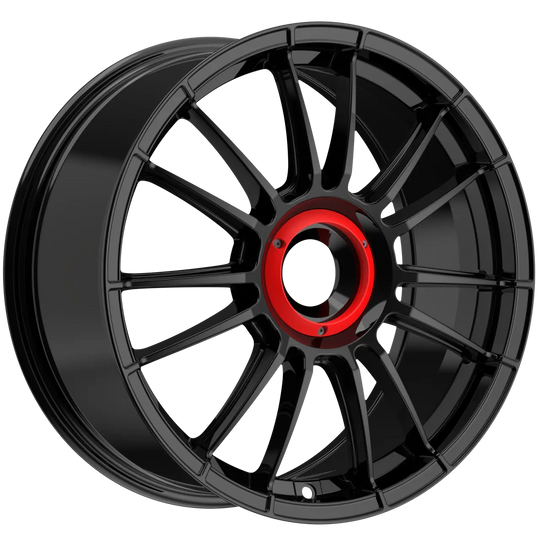 9RRMDJ8519530CLNB - Fondmetal 9RR 19X8.5 Centerlock ET 53mm Black - Fondmetal Wheels Canada