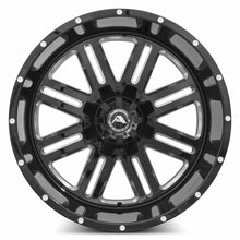 Charger l'image dans la galerie, A10622A263539-44BMI - American Off-Road A106 22X12 6X135 / 6X139.7 -44mm Black Milled Spoke - American Off-Road Wheels Canada