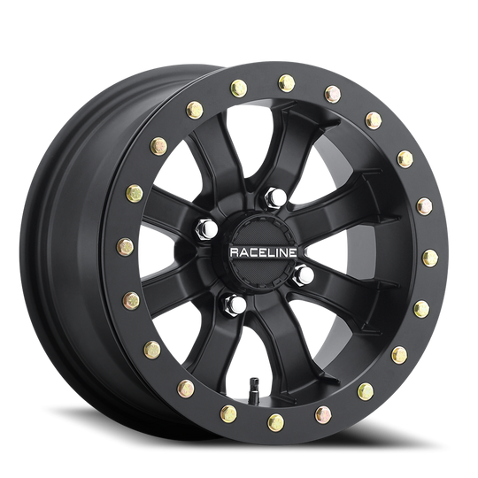 A71B-57056-00 - Raceline Black Mamba Beadlock UTV A71B 15X7 4X156 0mm Satin Black - Raceline Wheels Canada