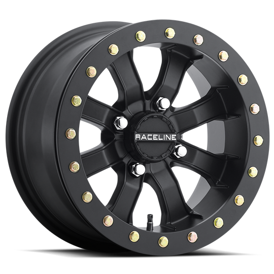 A71B-47056-43 - Raceline A71B Mamba 14X7 4X156 5mm Satin Black - Raceline Wheels Canada