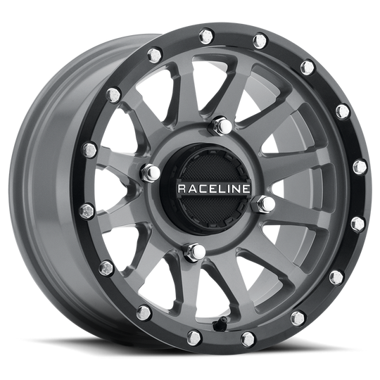 A95SG-57056+10 - Raceline A95SG Trophy 15X7 4X156 10mm Gloss Gray - Raceline Wheels Canada