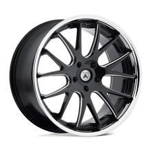 Charger l'image dans la galerie, ABL3-20851515BM - Asanti ABL-3 Castor 20X8.5 5X115  15mm Matte Black Milled Ss Lip - Asanti Wheels Canada