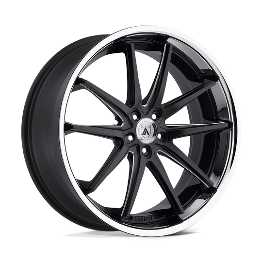 ABL5-20855235BM - Asanti ABL-5 Altair 20X8.5 5X120  35mm Matte Black Milled Ss Lip - Asanti Wheels Canada