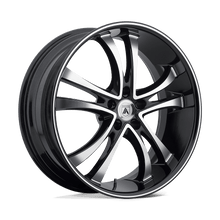 Load image into Gallery viewer, ABL6-22105235MB - Asanti Black ABL-6 22X10 5X120 35mm Machined Face With Black Lip - Asanti Black Wheels Canada
