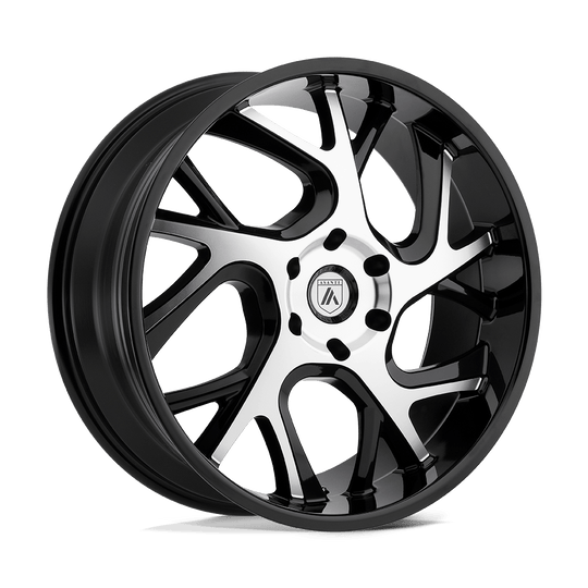ABL16-26106330MS - Asanti ABL-16 26X10 6X135  30mm Gloss Black Machined - Asanti Wheels Canada