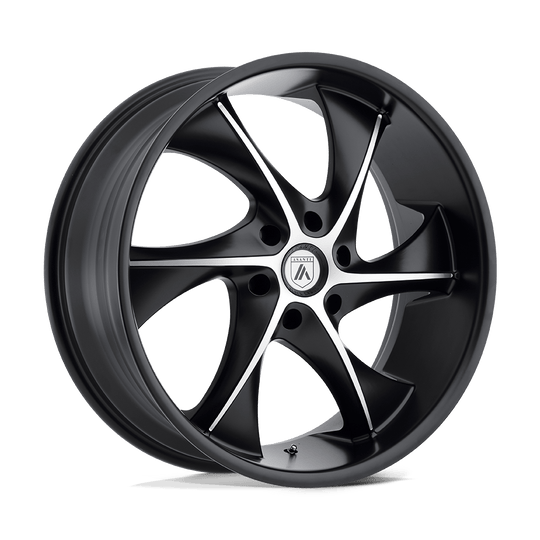 ABL17-20856815MS - Asanti ABL-17 20X8.5 6X139.7  15mm Satin Black Machined - Asanti Wheels Canada