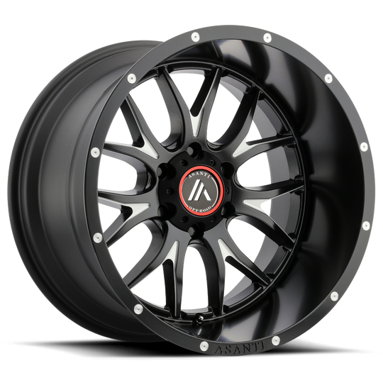 AB807-20908718BM - Asanti AB807 Carbine 20X9 8X170  18mm Satin Black Milled - Asanti Wheels Canada