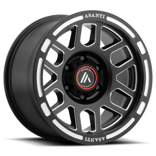 AB812-17808800BM - Asanti AB812 Claymore 17X8 8X180  0mm Satin Black Milled - Asanti Wheels Canada