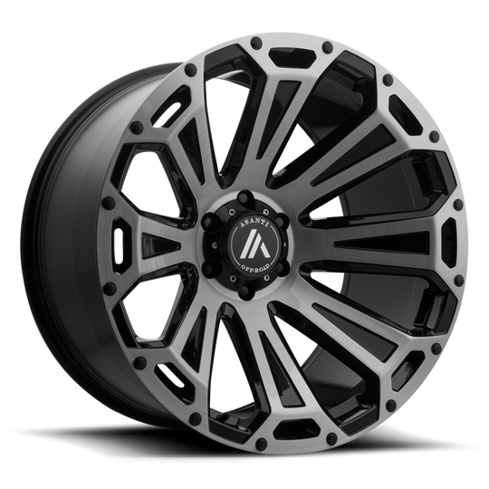 AB813-201250BB40N - Asanti AB813 Cleaver 20X12 5X127 -40 mm Black-Brushed - Asanti Wheels Canada