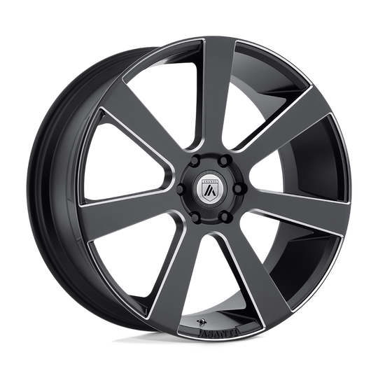 ABL15-22907735BM - Asanti ABL-15 Apollo 22X9 6X120  35mm Satin Black Milled - Asanti Wheels Canada