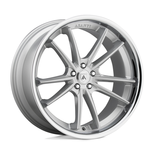 ABL23-24900015SL - Asanti ABL-23 Sigma 24X9 BLANK  15mm Brushed Silver Chrome Lip - Asanti Wheels Canada
