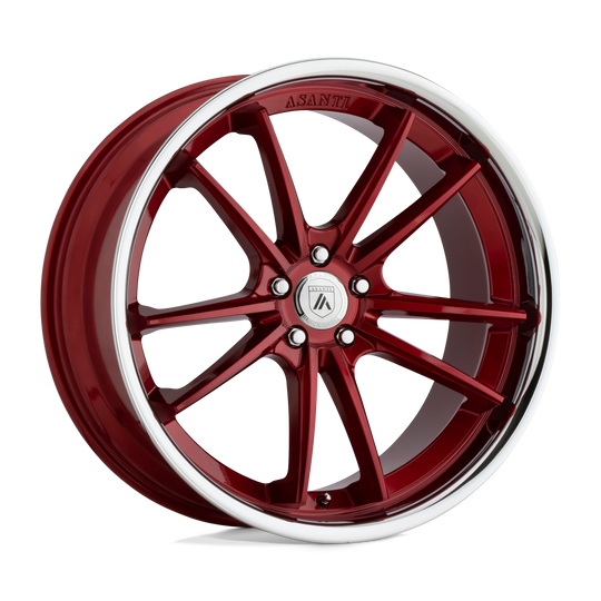 ABL23-20051520RD - Asanti ABL-23 Sigma 20X10.5 5X115  20mm Candy Red With Chrome Lip - Asanti Wheels Canada