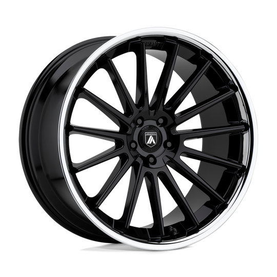 ABL24-20050020BK - Asanti ABL-24 Beta 20X10.5 BLANK  20mm Gloss Black Chrome Lip - Asanti Wheels Canada